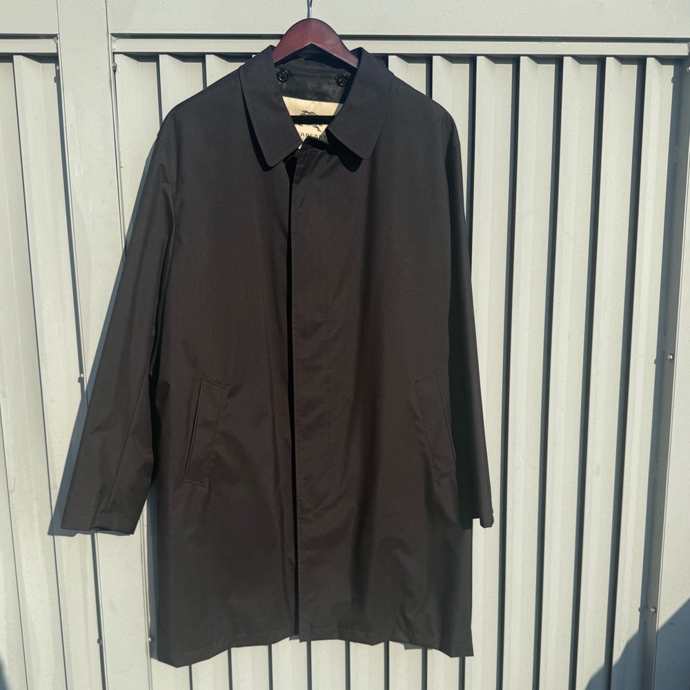 Men’s Burberry Prosum Jeffrey Black Car Coat size 42